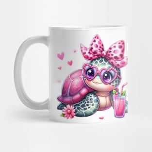 Valentine Turtle Drinking Ice Cream Mug